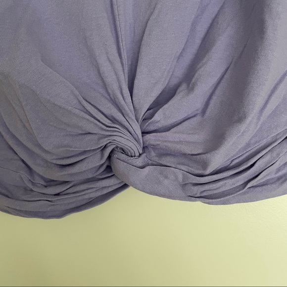 Zara knotted t-shirt in mauve size L - Picture 8 of 8